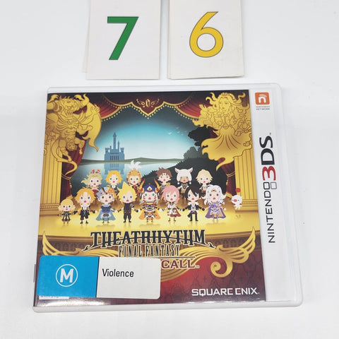 Theatrhythm Final Fantasy Curtain Call Nintendo 3DS Game + Manual PAL