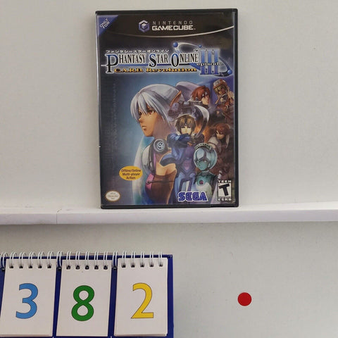 Phantasy Star Online 3 III Nintendo Gamecube Game PAL + Manual NTSC U/C r382