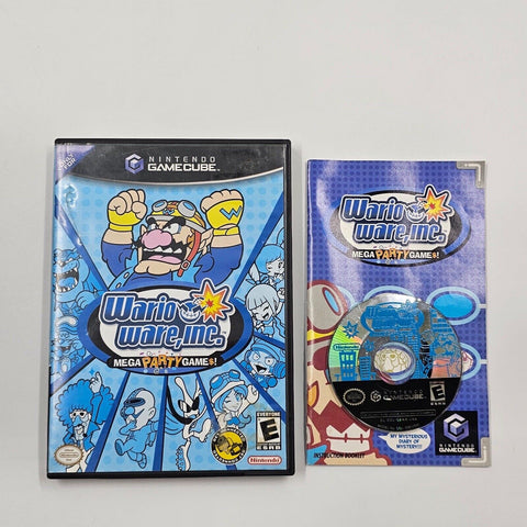 Wario Ware Inc Mega Party Games Nintendo Gamecube Game + Manual NTSC U/C 25F4