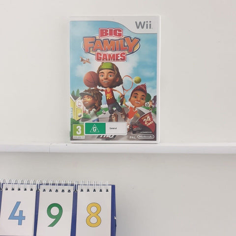 Big Family Games Nintendo Wii Game + Manual PAL oz498