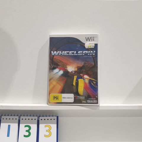 WheelSpin Nintendo Wii game PAL oz133