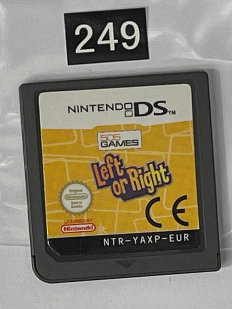 Left or Right Nintendo DS Game Cartridge