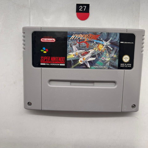 Hyper Zone Super Nintendo SNES Game PAL r27
