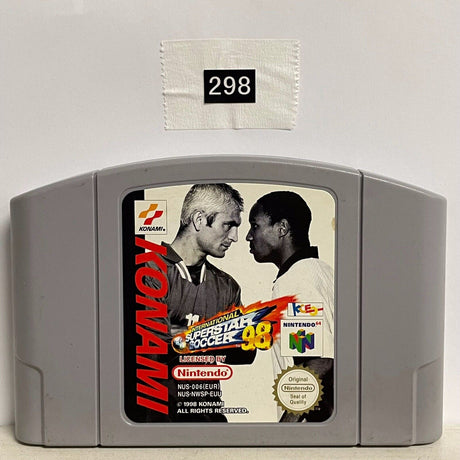 International superstar soccer 98 1998 Nintendo 64 N64 Game Cartridge PAL