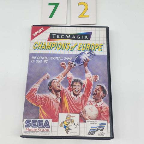 Champions Of Europe Sega Master System Game PAL oz72
