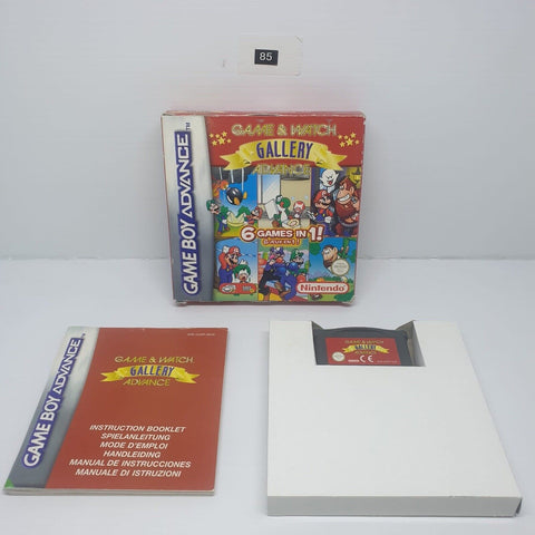 Game & Watch Gallery Advance Nintendo Gameboy Advance GBA Boxed Complete oz85