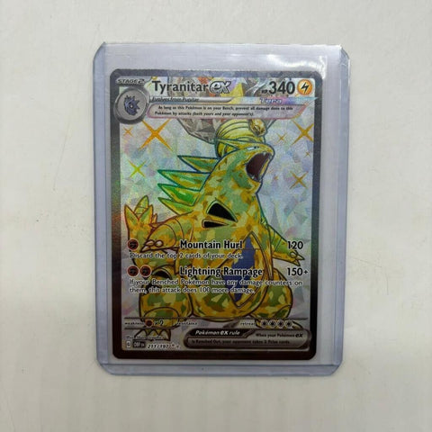 Tyranitar ex Pokemon Card 211/197 Obsidian Flames