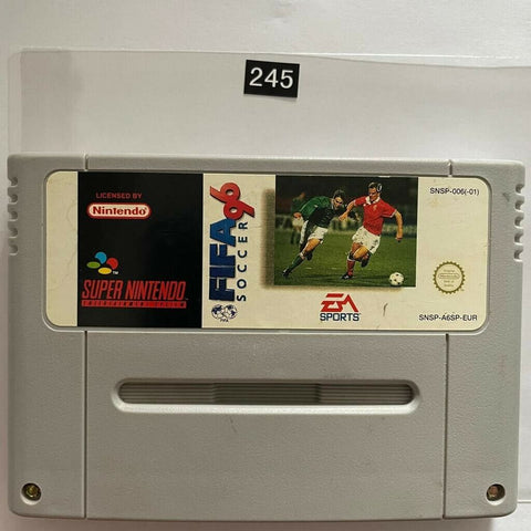 FIFA 96 Soccor Super Nintendo SNES Game cartridge PAL