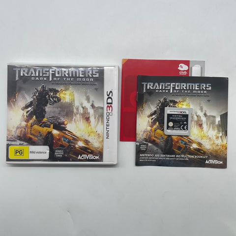 Transformers Dark Of The Moon Nintendo 3DS Game + Manual PAL 23o3