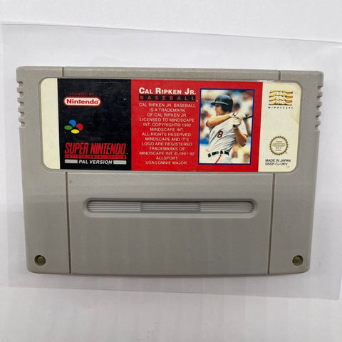 Carl Ripken Jnr Baseball Super Nintendo SNES Game Cartridge PAL