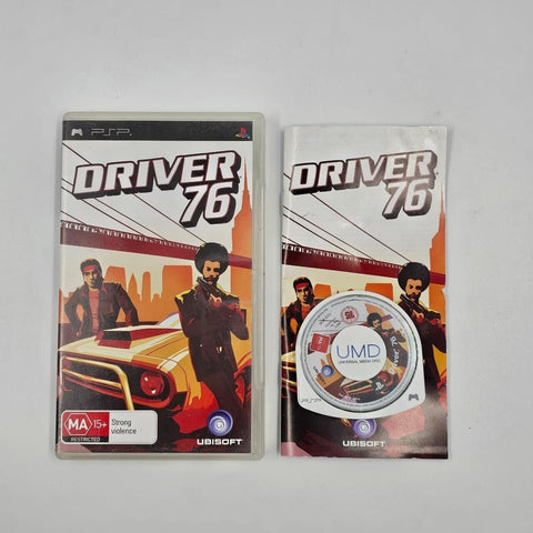Driver 76 PSP Playstation Portable Game + Manual 04F4