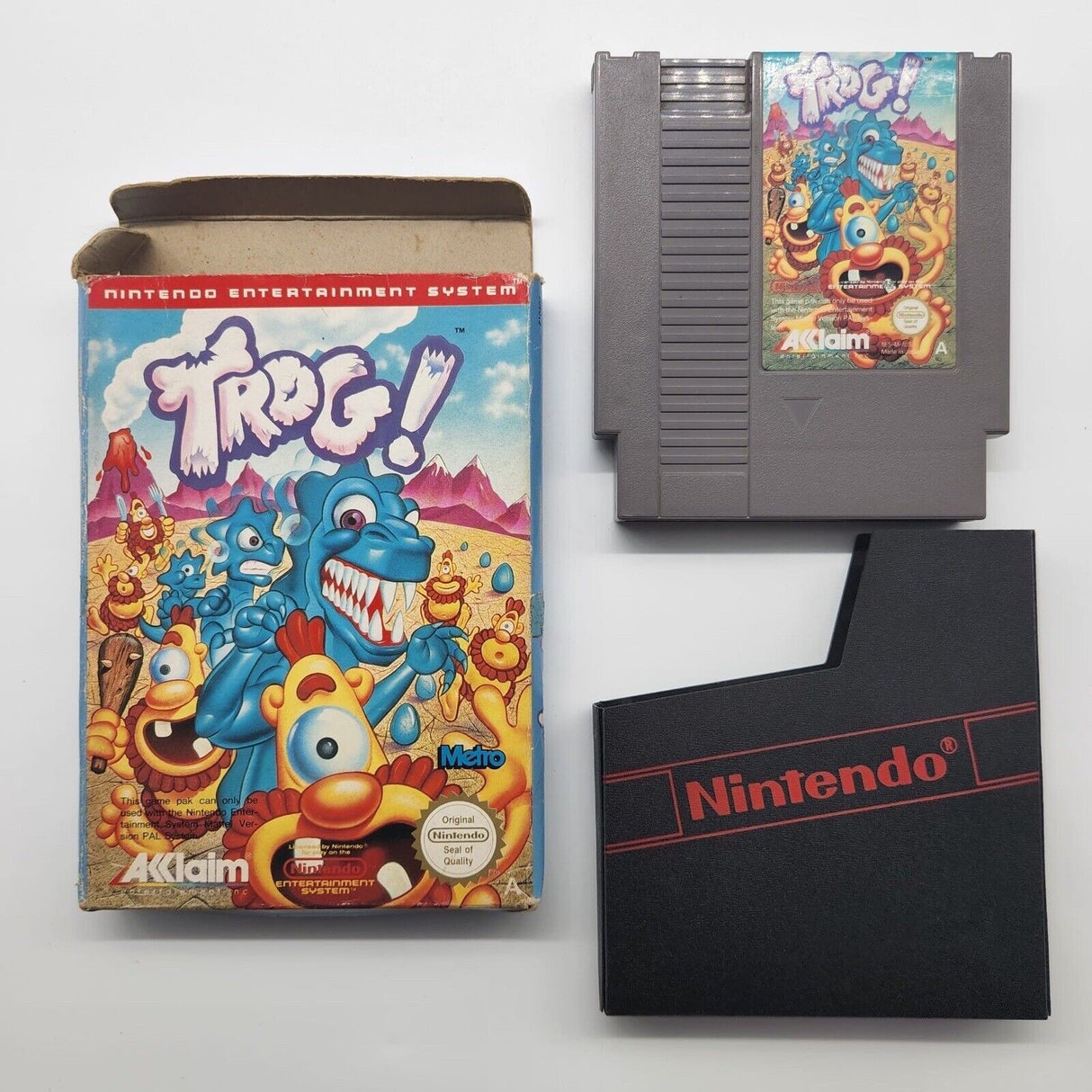 Trog Nintendo Entertainment System NES Game Boxed - Trippy Trades 