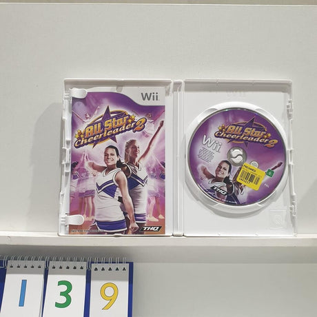 Wii All Star Cheerleader 2 II Nintendo Wii game + manual PAL