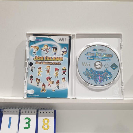 Job Island Hard Working People Nintendo Wii game + manual PAL