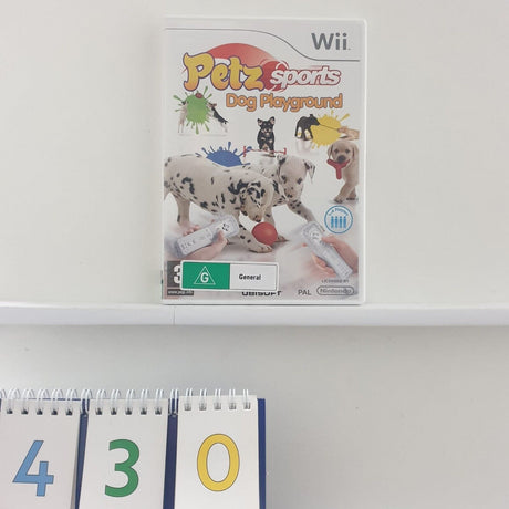 Petz Sports Dog Playground Nintendo Wii Game + Manual PAL