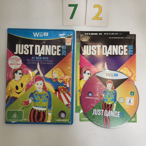 Just Dance 2015 Nintendo Wii U Game + Manual PAL oz72