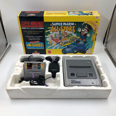 Super Nintendo SNES Console Mario All Stars Edition Boxed PAL 25F4
