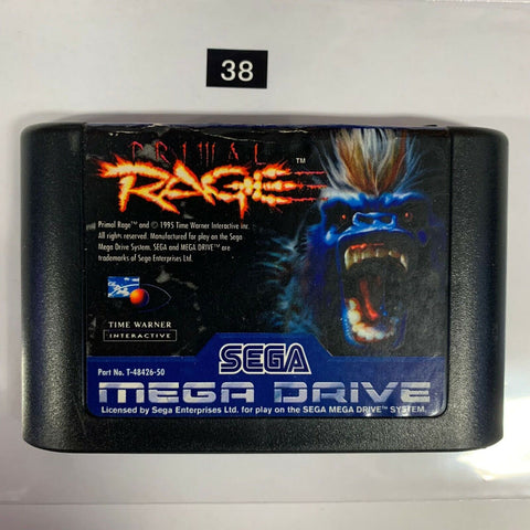 Primal Rage Sega Mega Drive Game Cartridge PAL