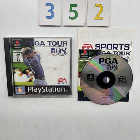 PGA Tour 98 PS1 Playstation 1 Game + Manual PAL o352