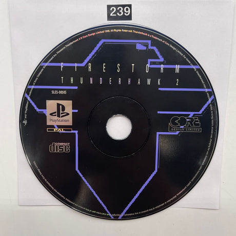 Fire Storm Thunderhawk 2 II PS1 Playstation 1 Game Disc Only