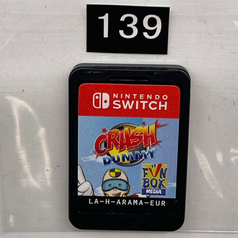 Crash Dummy Nintendo Switch Game Cartridge