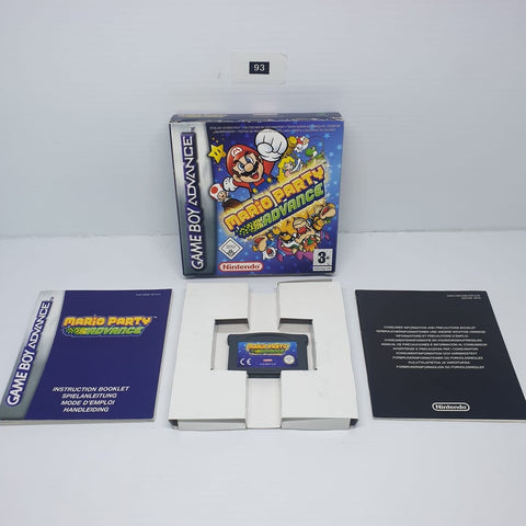 Mario Party Advance Nintendo Gameboy Advance GBA Boxed Complete oz93