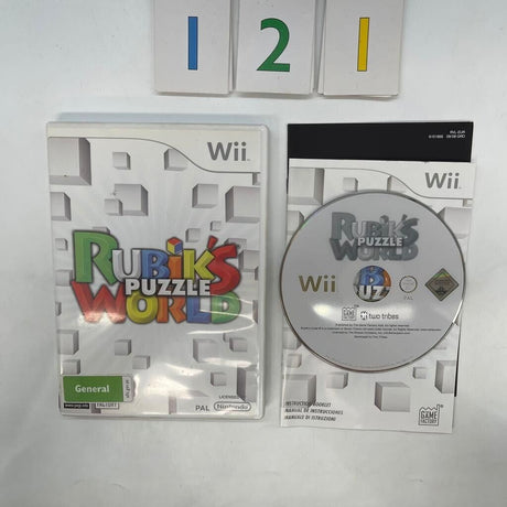 Rubik's Puzzle World Nintendo Wii Game + Manual PAL