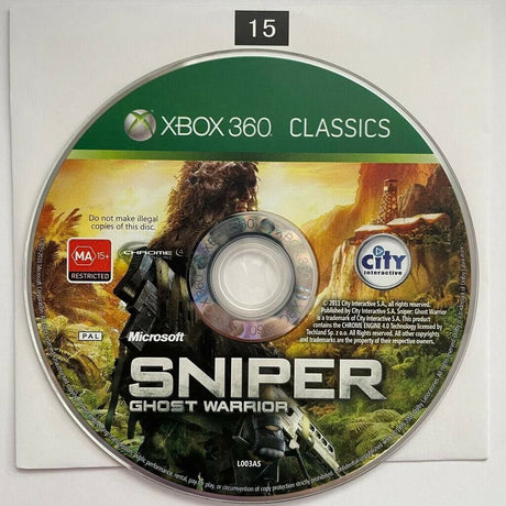 Sniper Ghost Warrior Xbox 360 Game Disc Only - Trippy Trades 