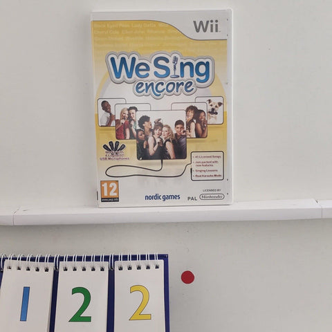 We Sing Encore Nintendo Wii Game + Manual PAL r122