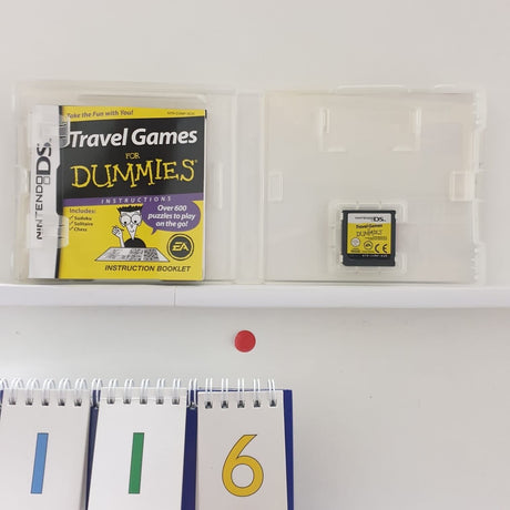 Travel Games for Dummies Nintendo DS game + manual