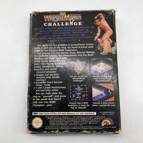 WWF Wrestlemania Challenge Nintendo NES Game Boxed Complete