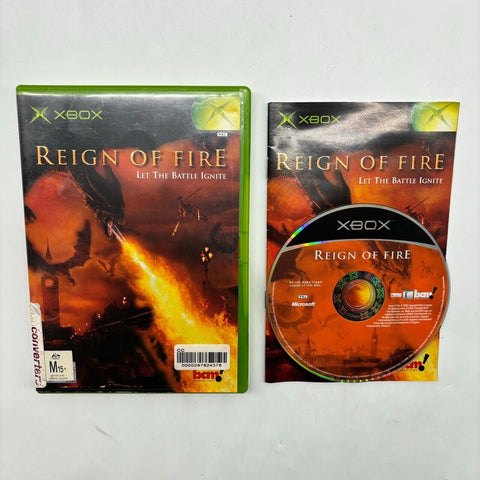 Reign Of Fire Xbox Original Game + Manual PAL 28j4
