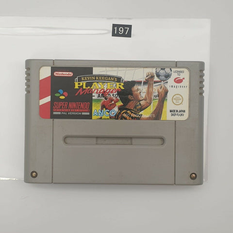 Kevin Keegans Player Manager Super Nintendo SNES game Cartridge PAL oz197
