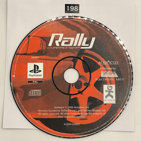 Rally Championship PS1 Playstation 1 Game Disc Only