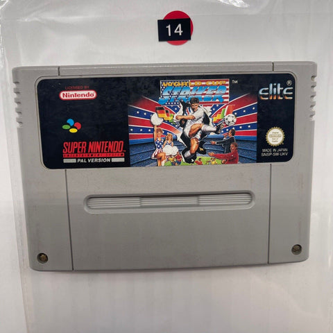 World Cup Striker Super Nintendo SNES Game Cartridge PAL r14